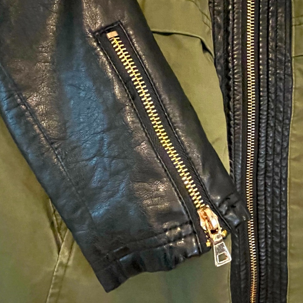 Mixed Material Jacket - Picture 5 of 7